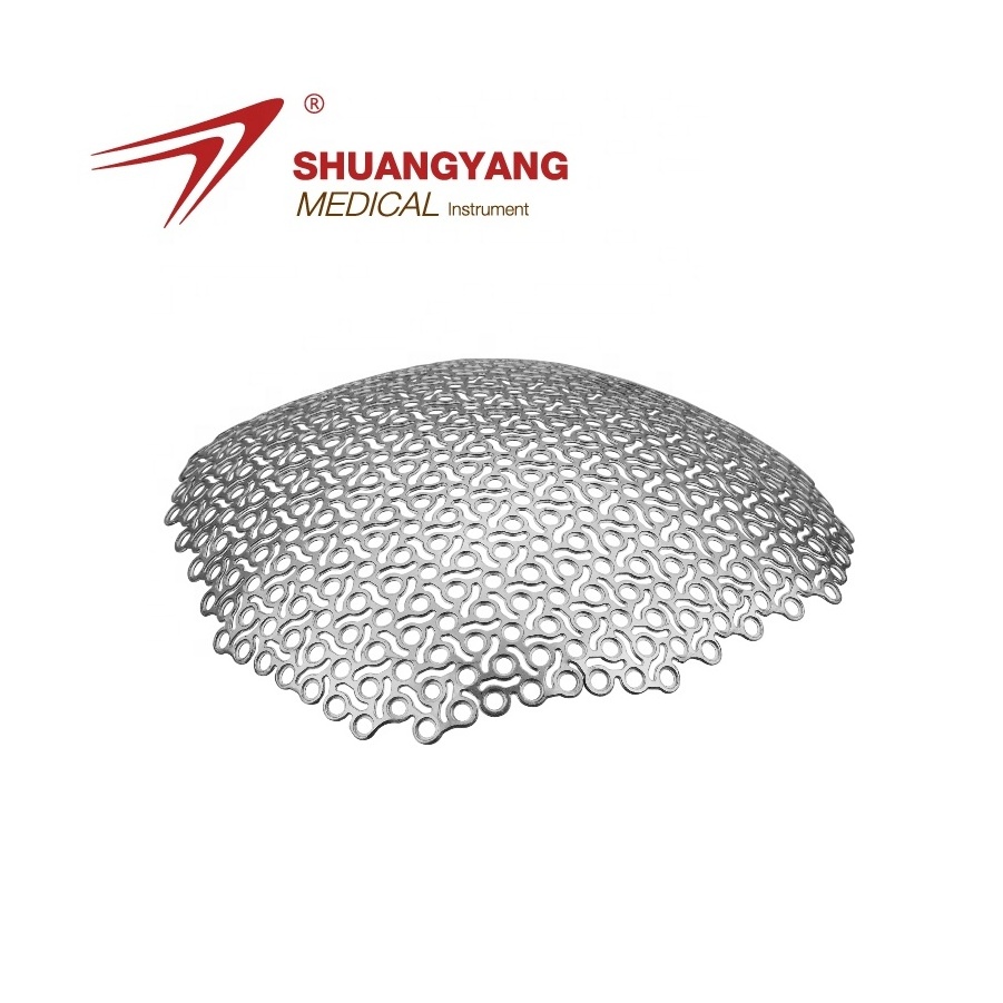 skull flower shape neurosurgery plate and screw cranial titanium mesh