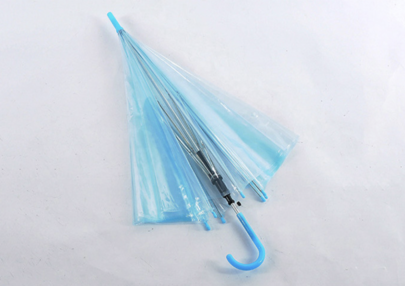 Factory Wholesale Straight Multiple Color PVC Material Customization Available Transparent Umbrella Rain Clear