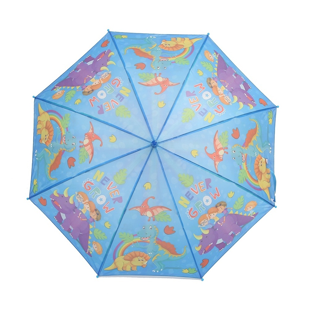 Factory Wholesale Polyester Paperprint Multiple Design Whistle Child Rain Umbrella For Kids Boy