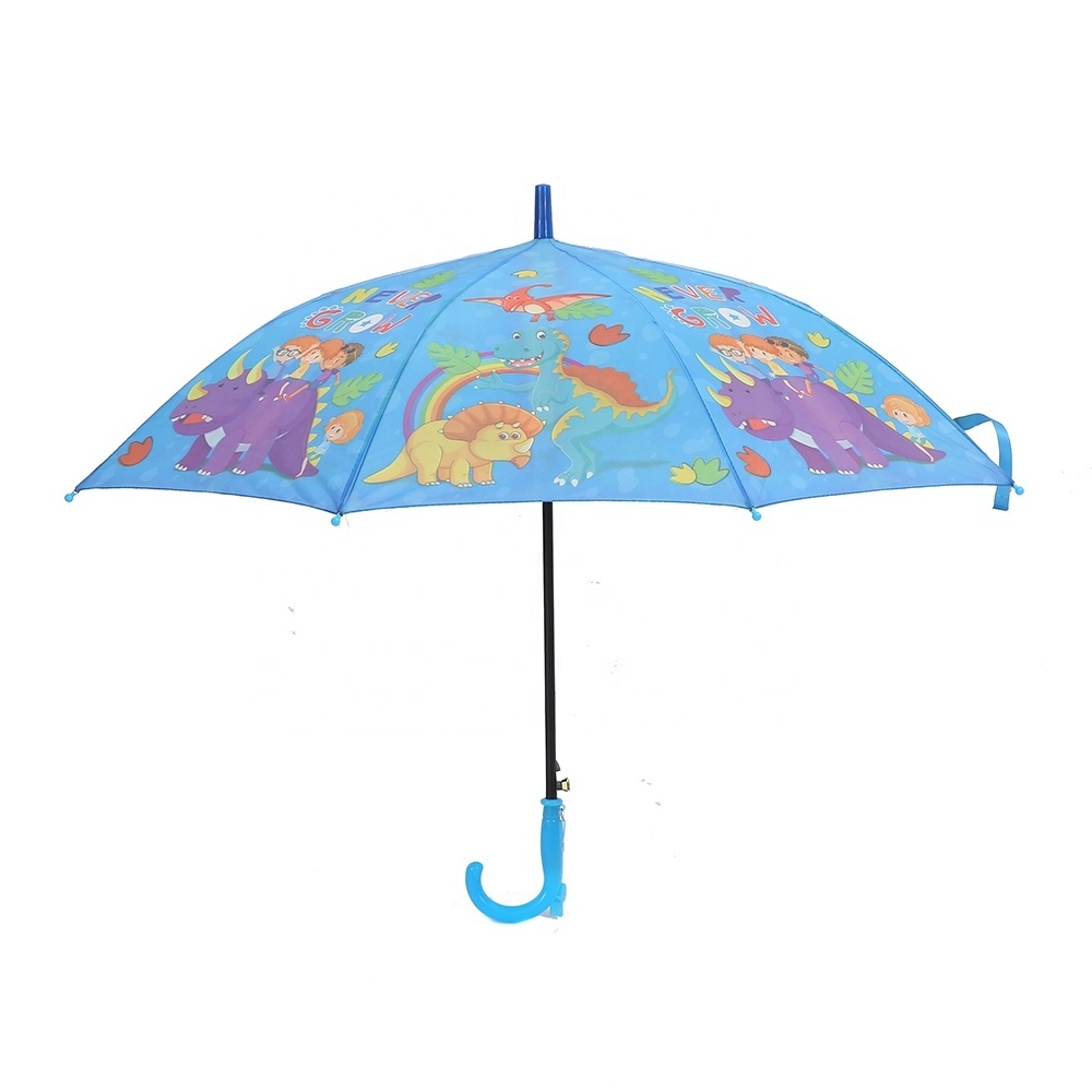 Factory Wholesale Polyester Paperprint Multiple Design Whistle Child Rain Umbrella For Kids Boy