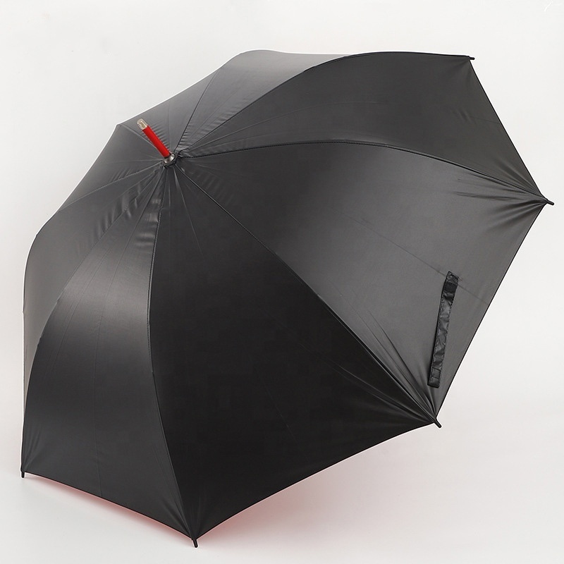 2023 New Design Multiple Colored Fiber Ribs Black Coated 30 Inch Colorful Frame Golf Umbrella For Man