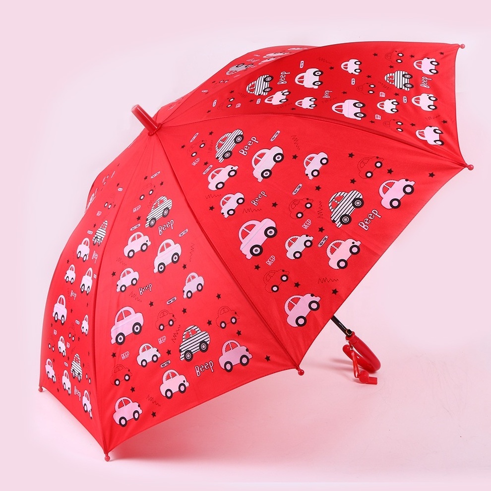 New Design 21 Inch 8K Fiber Ribs Multiple Design Kids Water Magic Color Change Umbrella For Children