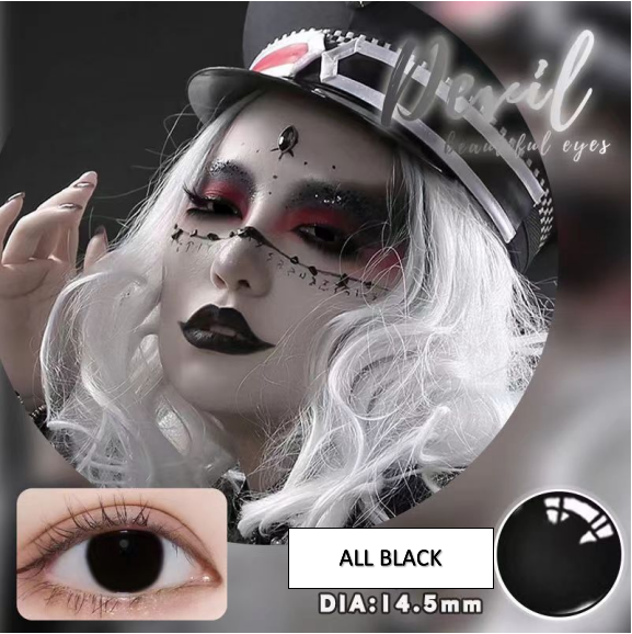 New arrival 14.5mm Cheap Wholesale Yearly Blue Crazy Cosplay Anime Europe Soft Eye Contact Lenses