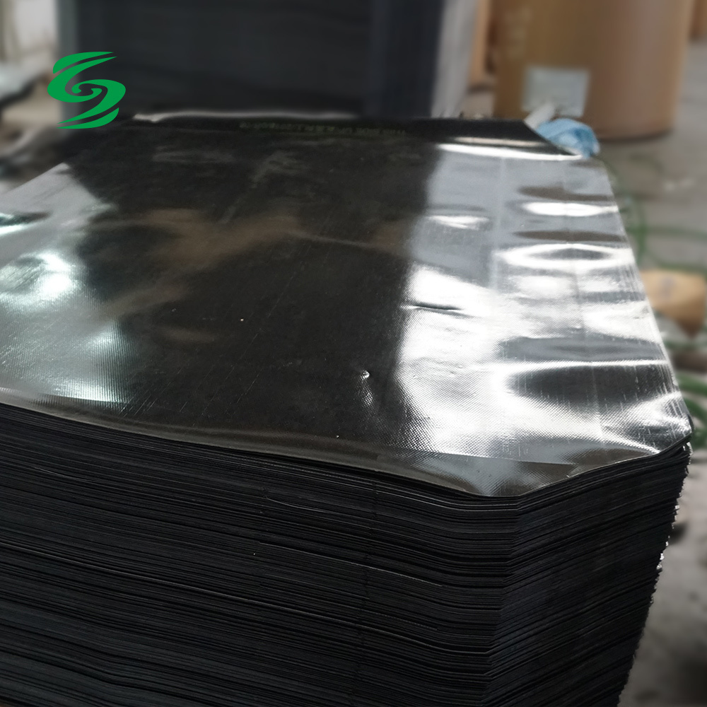 Non Slip Black Plastic Slip Sheet Work With Forklift Attachments for Storage and transfer