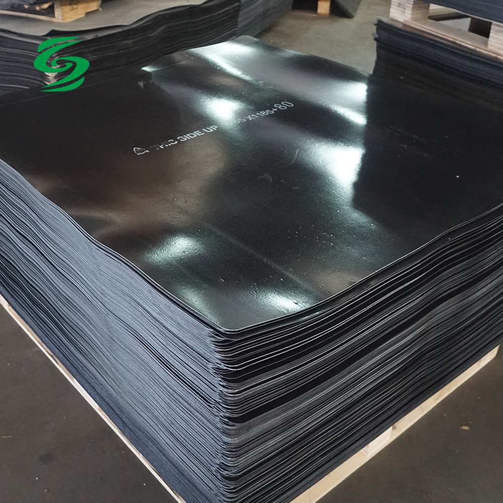 Non Slip Black Plastic Slip Sheet Work With Forklift Attachments for Storage and transfer