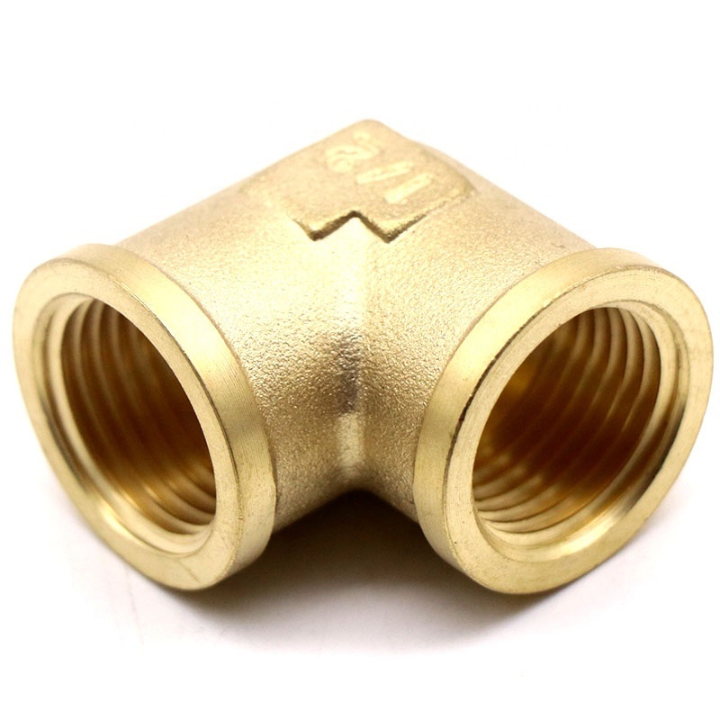 Factory wholesale best prices pipe fittings double female threads brass elbow 90 degree 1/2*1/2 inch brass elbow