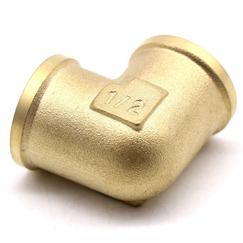 Factory wholesale best prices pipe fittings double female threads brass elbow 90 degree 1/2*1/2 inch brass elbow