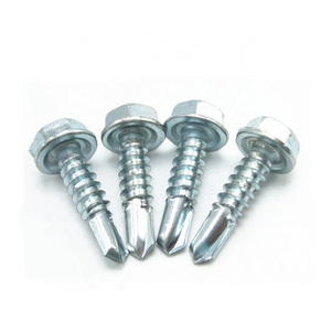 Carbon Steel Hex Washer Flange Head Self Drilling Roofing Screw ,din7504k