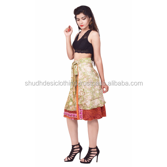 20 Pcs Lot Mini Short Ladies Sexy Wrap Skirt from India