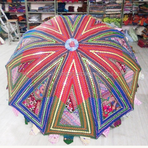 Vintage Garden Umbrellas Colorful Sun Beach Parasols