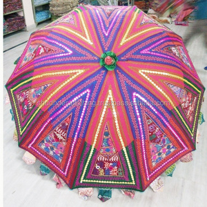 Vintage Victorian Multicolor Embroidery Lace Sequins Wedding Party Bridal Parasol/Umbrella