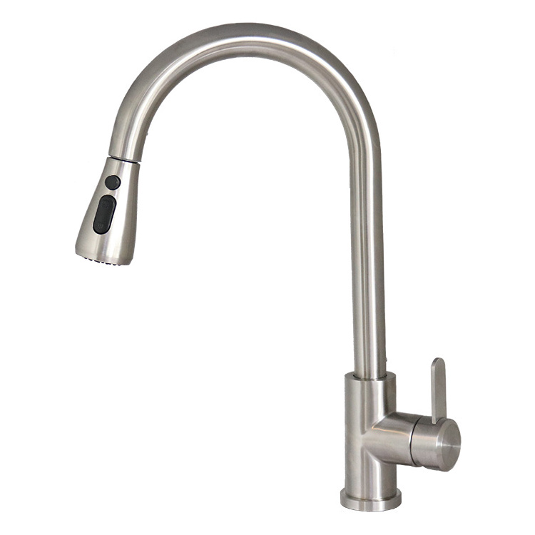 Hot Selling Stainless Steel 304 Kitchen Faucet with Pull Down Sprayer Sink Faucet