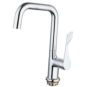 Single Handle 360 Degree Rotation Chic handle brass kitchen sink tap water mixer faucet