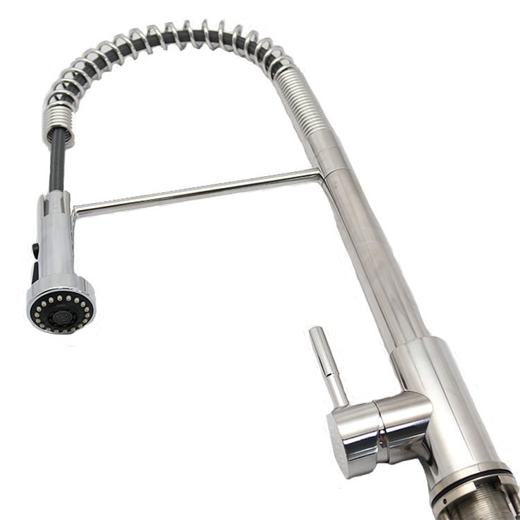 High Quality Modern Design Pull Down Sprayer Three Ways Kitchen  Mixer Tap Faucet