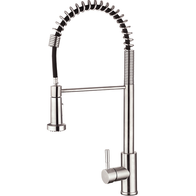 High Quality Modern Design Pull Down Sprayer Three Ways Kitchen  Mixer Tap Faucet