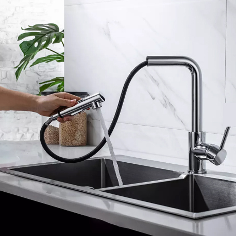 Gourmet faucet new design stainless steel 304  pull out pull down kitchen faucets