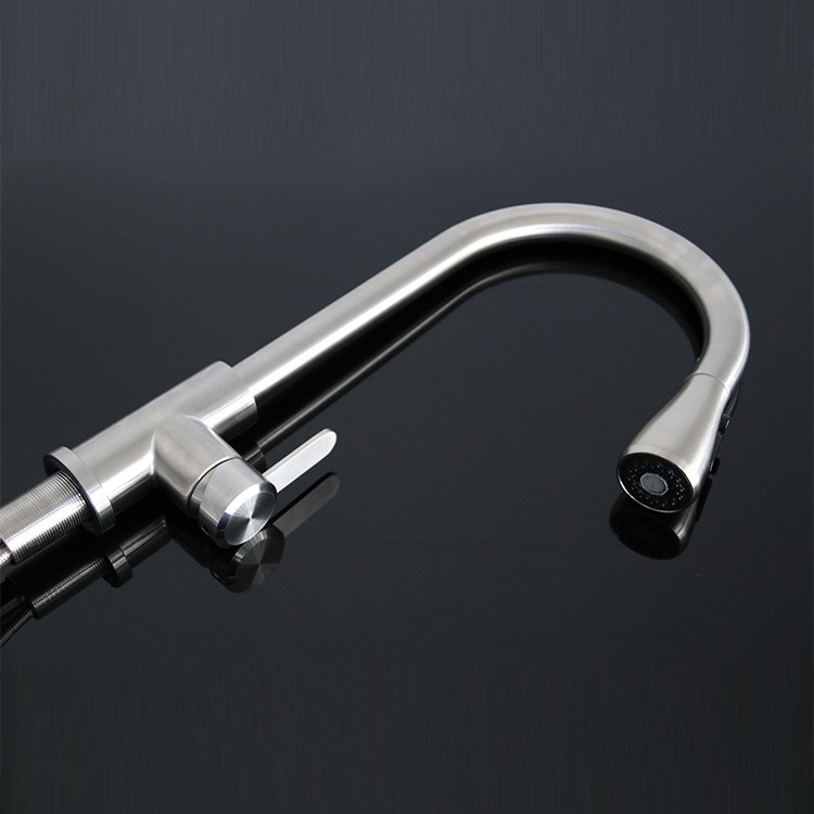 Hot Selling Stainless Steel 304 Kitchen Faucet with Pull Down Sprayer Sink Faucet