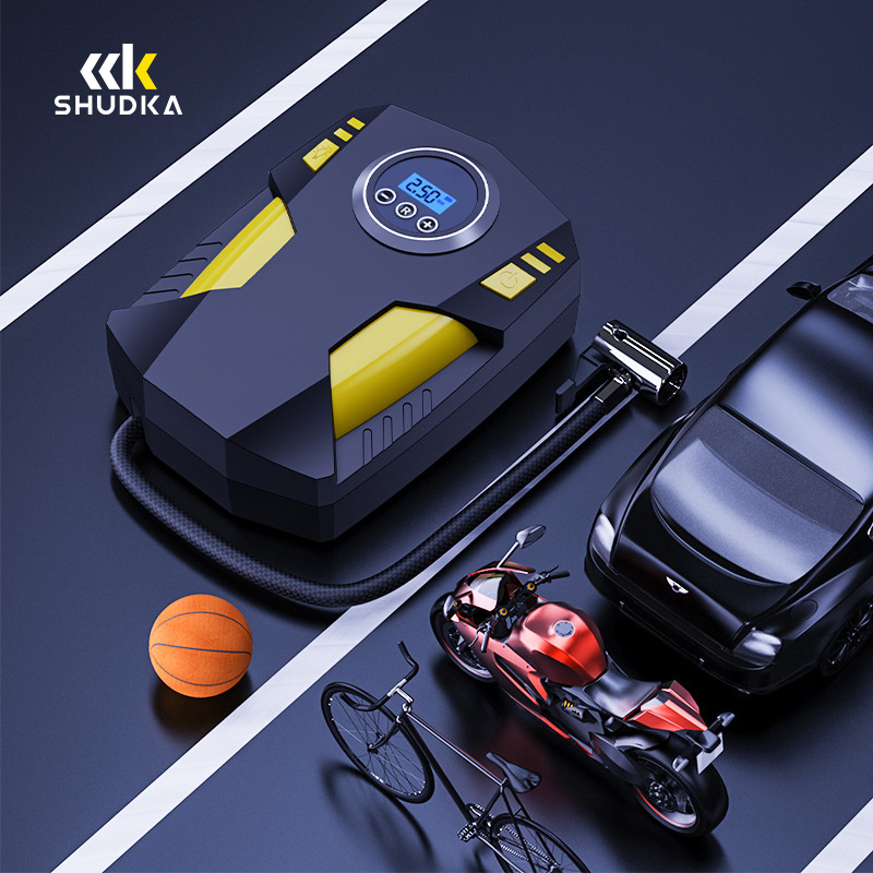 SDK 2023 New Mini Electric Air Pump Portable Digital Tire Inflator With Pressure Gauge Pcb Tire Inflator For Car