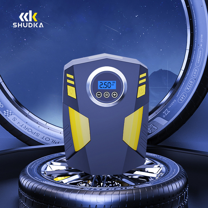 SDK 2023 New Mini Electric Air Pump Portable Digital Tire Inflator With Pressure Gauge Pcb Tire Inflator For Car