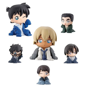 2023 Hot Selling 6PCS/SET 4.5CM Detective Conan Gashapon 8 Generation PVC Anime Figure Character Collection Toy Capsule Toys