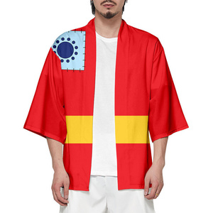 5 Style Luffy Zoro Ace Cosplay Color Printing Haori Shirts Cloak Anime Kimono Costume