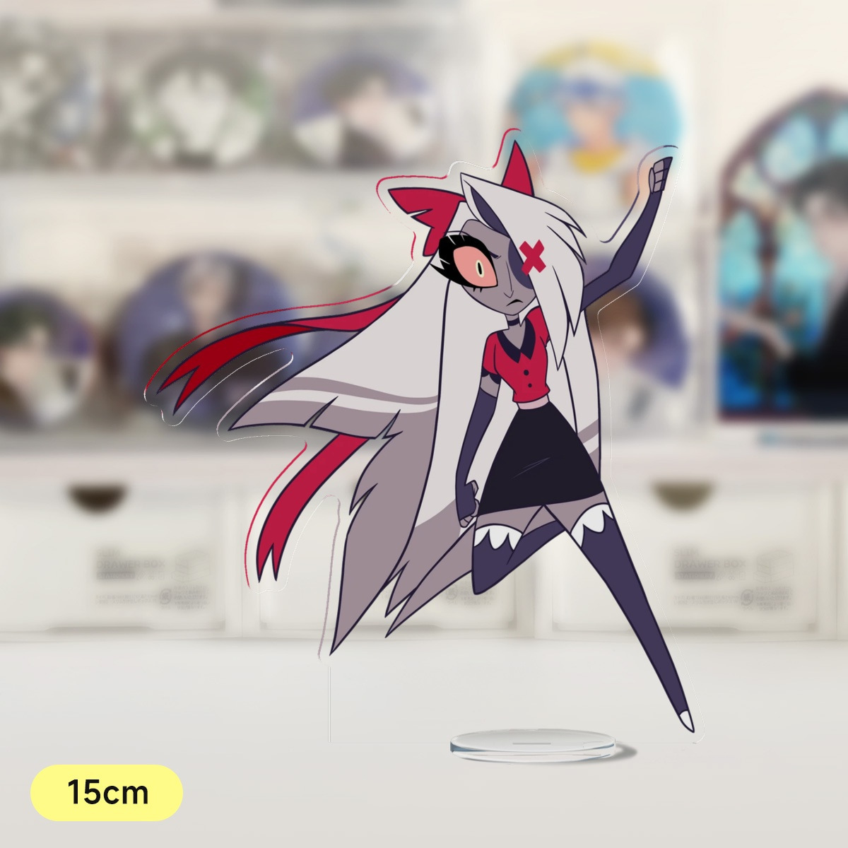 29 Styles Hazbin Hotel Kawaii Plastic Crafts Decoration Anime Acrylic Standing Plate Stand