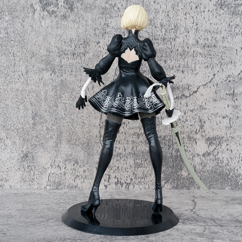 27CM  Nier Automata Figure 2B Nier Automata Sexy Girl Figure Adult Collectible Model Doll Toys