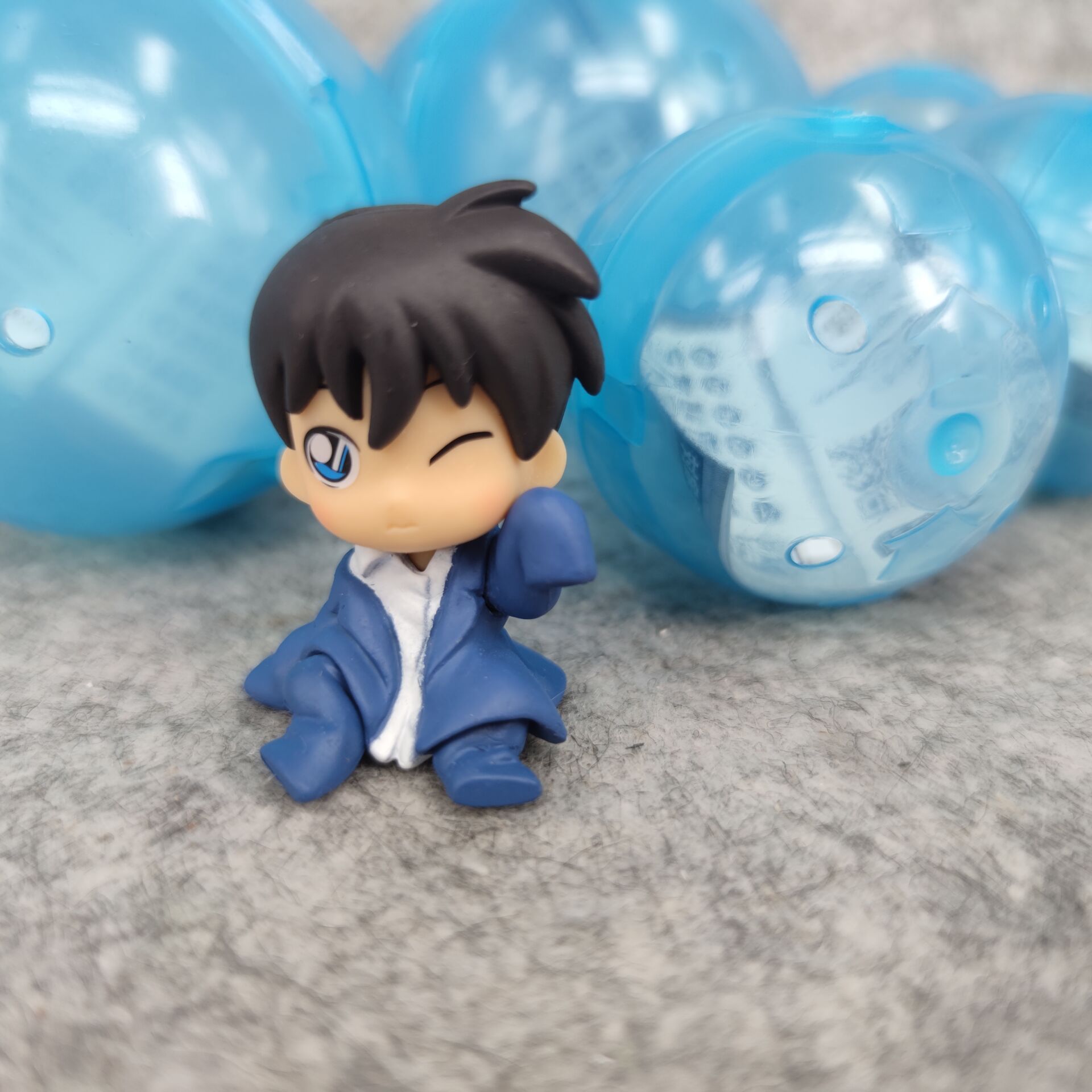 2023 Hot Selling 6PCS/SET 4.5CM Detective Conan Gashapon 8 Generation PVC Anime Figure Character Collection Toy Capsule Toys