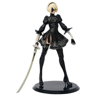 27CM  Nier Automata Figure 2B Nier Automata Sexy Girl Figure Adult Collectible Model Doll Toys