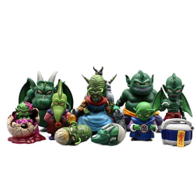 2.5-8.5CM Cute Anime Figure Piccolo Family DBZ PVC Dragon Manga Figurine Gift Catcher Gachapon Egg Box Toys