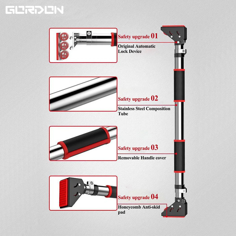 GORDON Multi Functional Wholesale Price Lock Catch Horizontal Bar Exercise Equipment Doorway Pull Up Bar