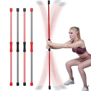 New upgraded Double rods weighted blocks shaking swing Flex Stick high frequency vibration flexi exercise bar