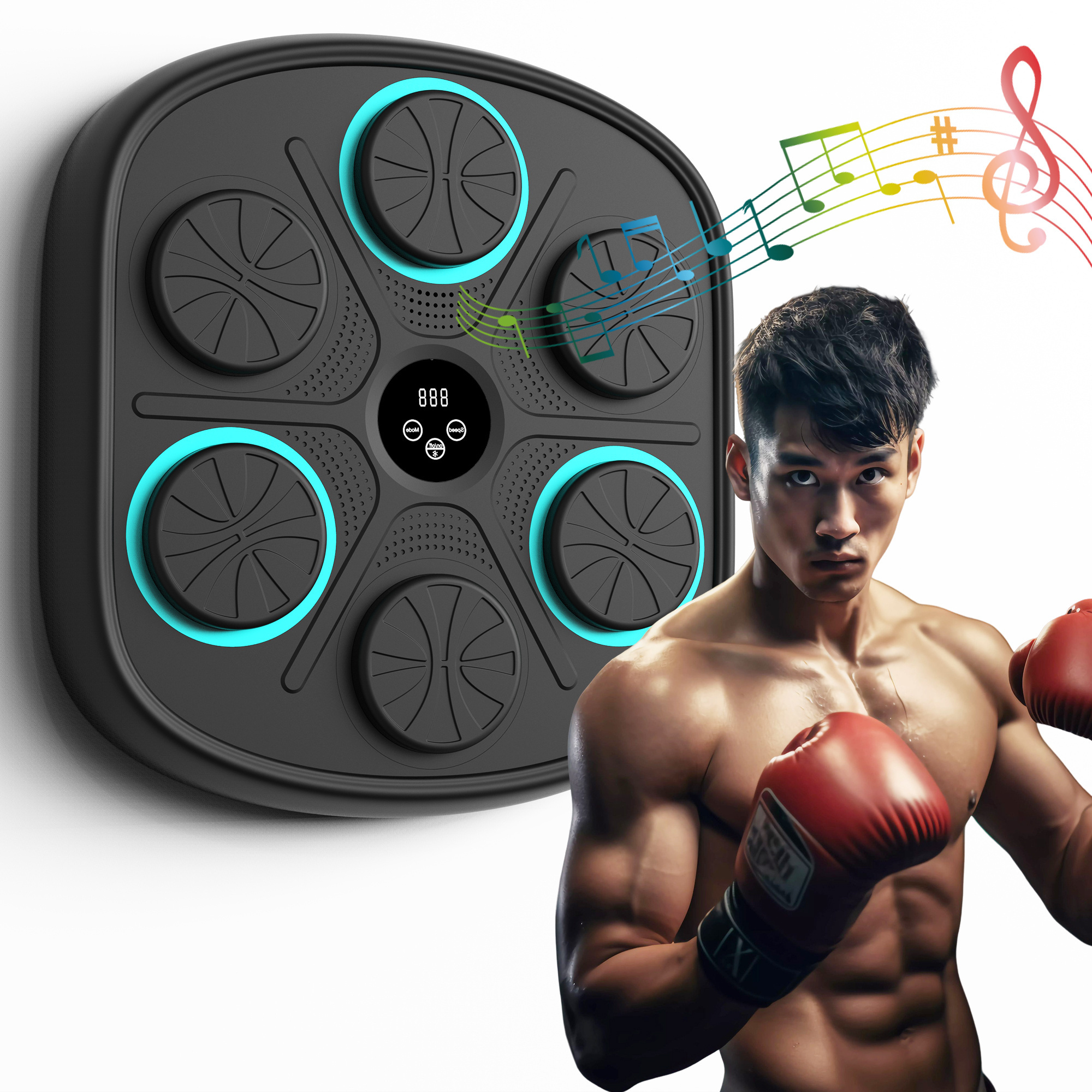 GORDON Manufacture New style Music Boxing Wholesale Free Sample Punch Pad Smart Target Punching Music Boxing Training Machine