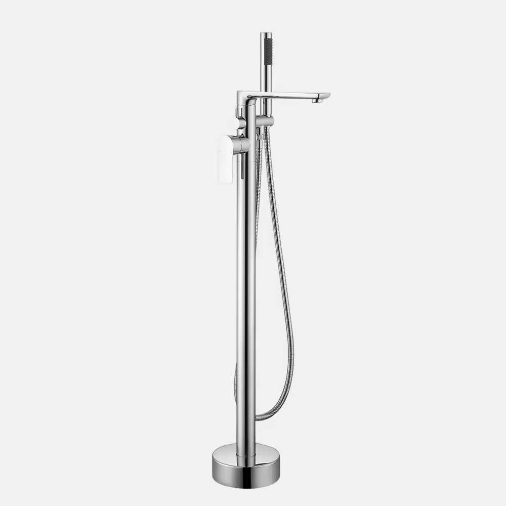 Lead Free Good Sale Floor Stand Tub Filler Bathroom High Quality 59% Brass Freestanding Bathtub Faucet