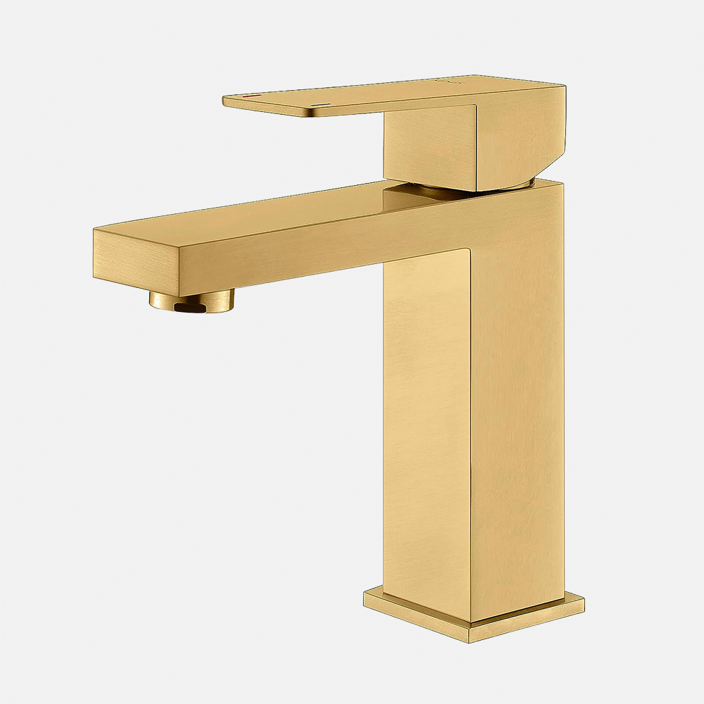 Brass Material Cold Hot Mixer Tap Gold Deck Mount Bathroom Medical Basin Portable Hand Washing Sink Basin Faucet