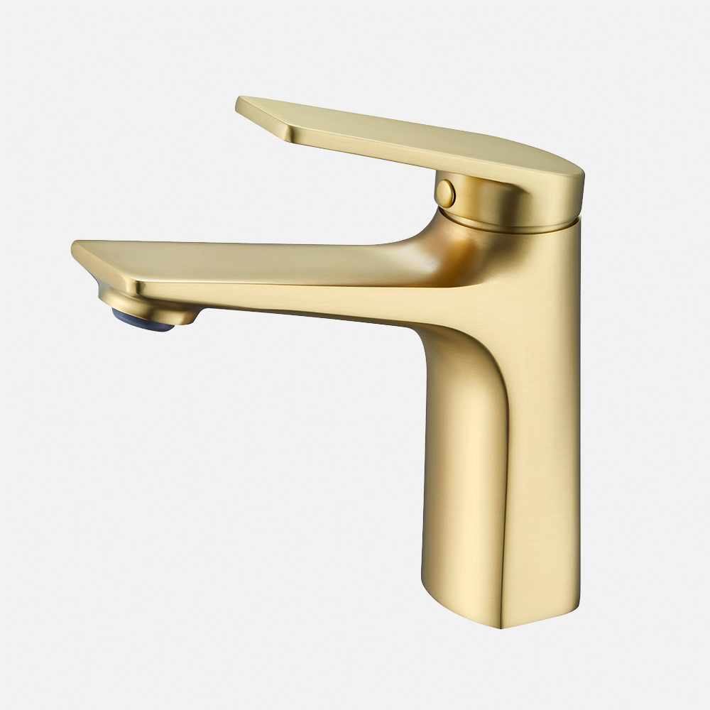 Brass Material Cold Hot Mixer Tap Gold Deck Mount Bathroom Medical Basin Portable Hand Washing Sink Basin Faucet