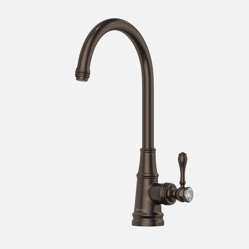 European Design Antique Bronze Finish Bathroom Faucet Deck Mounted Hot Cold Tap Manufacturer Good Quality Copper Faucet