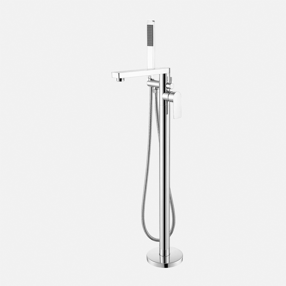 Multiple Approval Good Sale Floor Stand Tub Filler Bathroom High Quality Copper Mixer Freestanding Bathtub Faucet