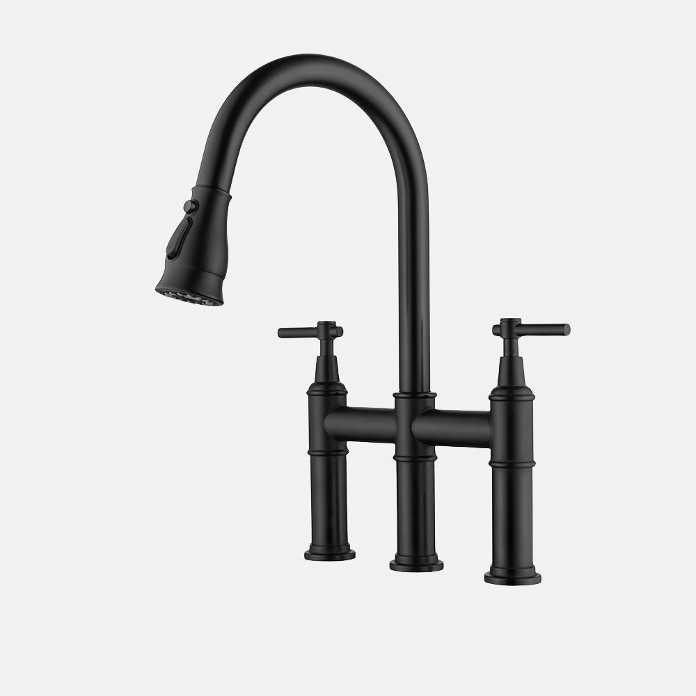 Filter Tap Pull Out RO Three Way Brass Water Purifier 3 Way Kitchen Filter Cold And Hot White Faucet