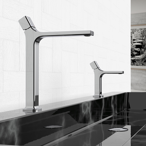 Bathroom Sink High Quality Basin Faucet Tall Basin Tap Luxury Bathroom Vessel Single  Hole Baking Paint Faucet