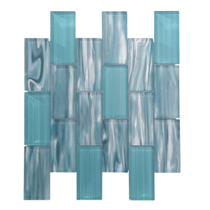 Mosaic Centurymosaic Wholesale Square Anti Slip Fullbody Unglazed Ceramic Wall Blue Mosaic Tile For Kitchen Backsplash Home Bath