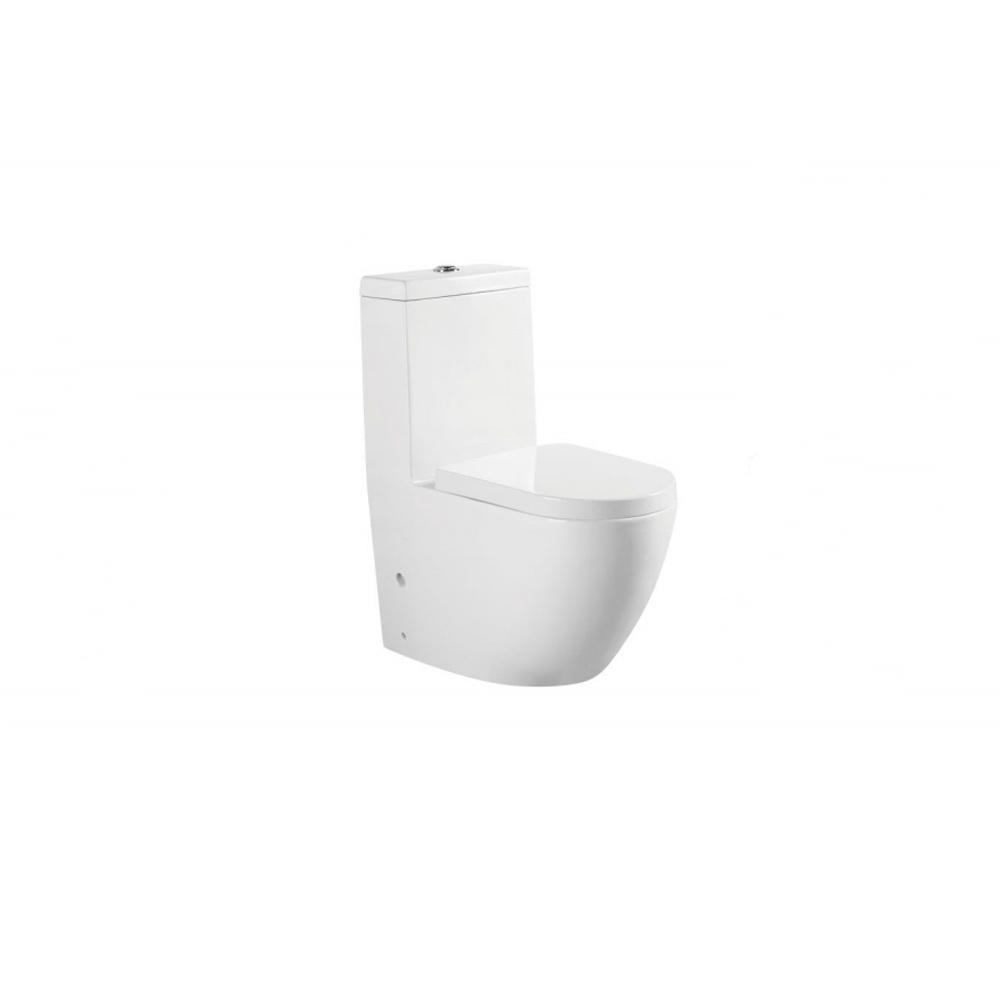 One-Piece Ceramic Western Water Closet P-trap Toilet Modern Style Facoty Price White Plated Toilet Seats