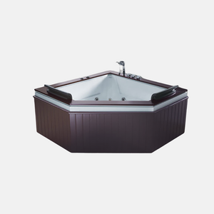 Classic Wooden Outdoor Hot Tub Spa  Brown Acrylic Whirlpool Baby Bath Faucets Tubs Bathtub With Accessory