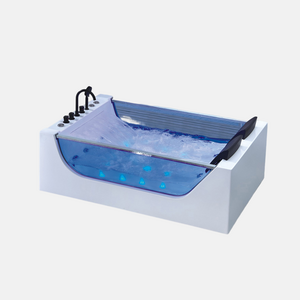 Hot Sale 2 People Large Standalone Custom Rectangular Comfortable Spa Whirlpool Indoor Massage Bath Soaking Bathtub