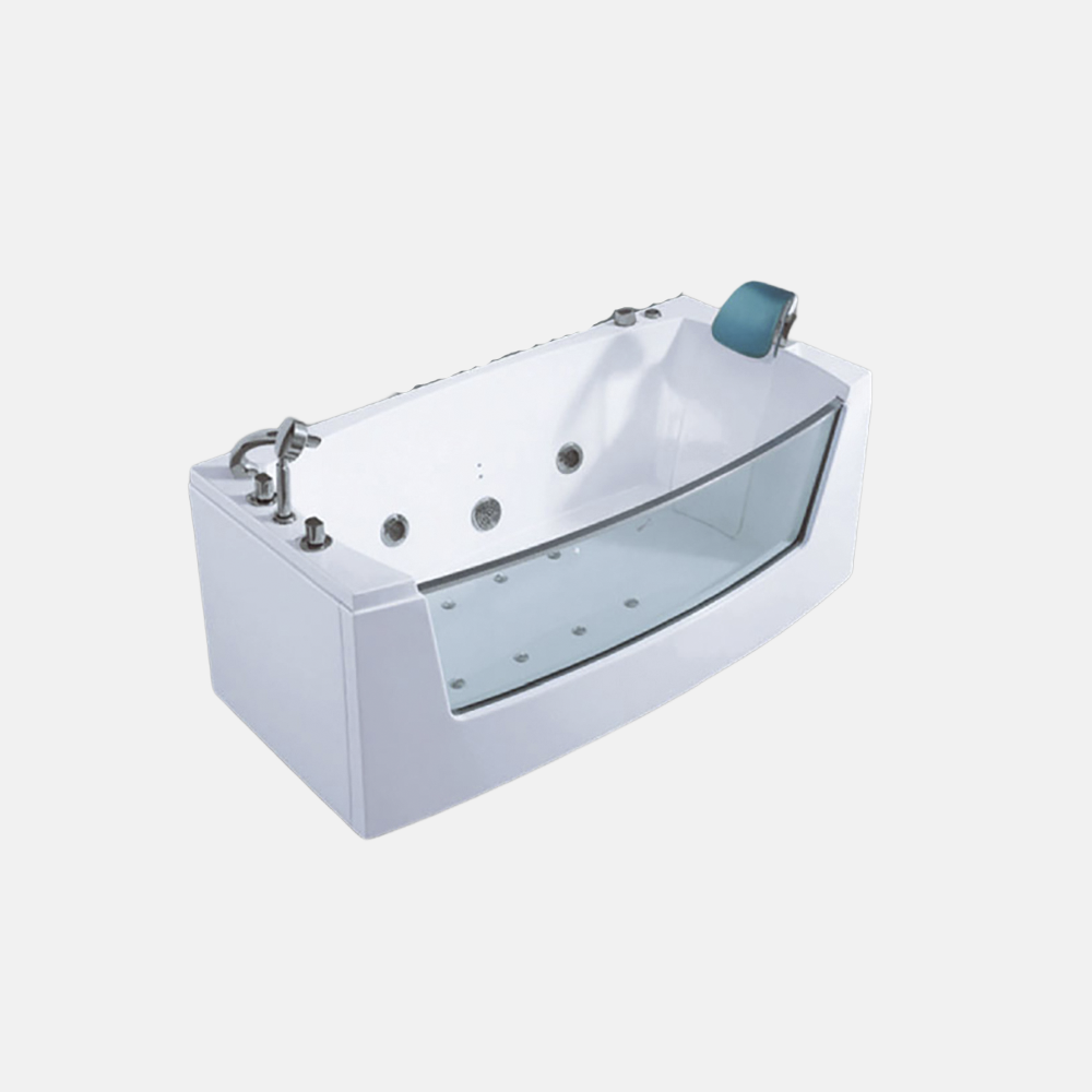 White Portable Bathroom Fiberglass Hot Tub Spa  Acrylic Whirlpool Baby Bath Faucets Tubs Bathtub With Accessory