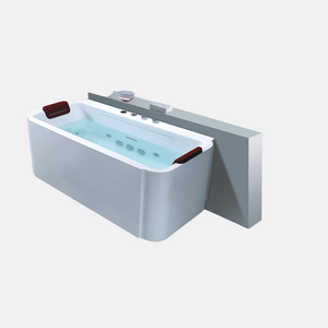 Cheap Custom Made Bathroom Soaking Tub Acrylic Skirt Side Plastic Portable Freestanding Bathtub for Adults