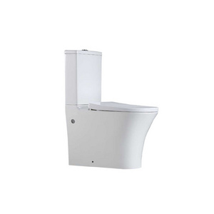 One-Piece Ceramic Western Water Closet P-trap Toilet Modern Style Facoty Price White Plated Toilet Seats