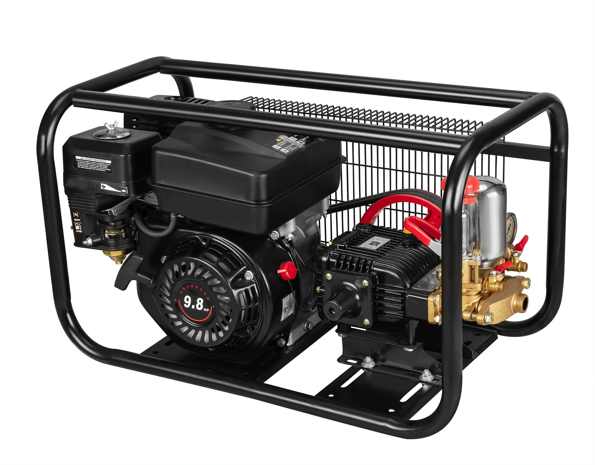 The new arrival of the ultra-powerful four-wheel petrol washer High-pressure garden machinery