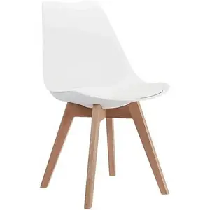 Nordic Style Tulip Chair Cushion PP Dining Diner Chair With Solid Beech Legs wholesale dining chair