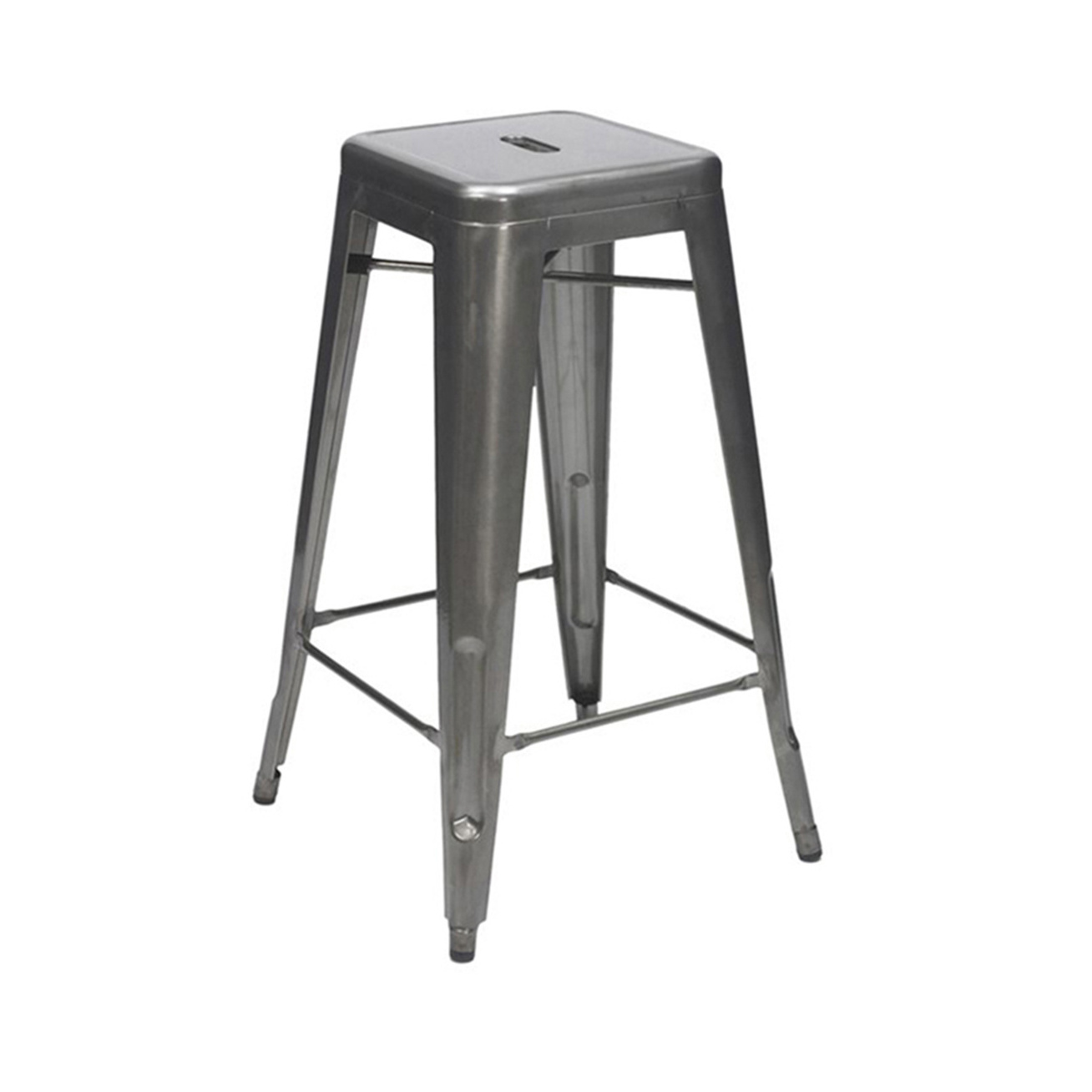 Retro Vintage Durable Heavy Duty Stackable Metal Industrial  Bar Stools